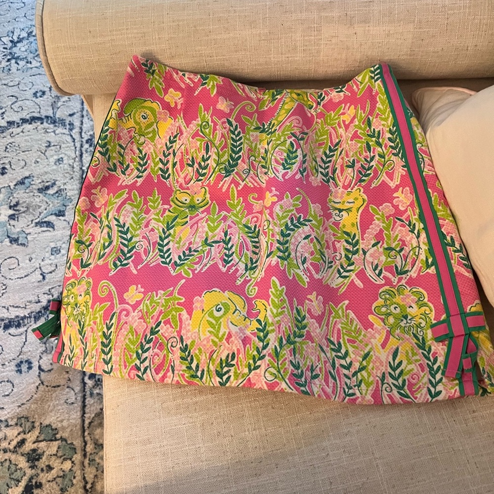Lilly Pulitzer Pink & Green Patterned Skort